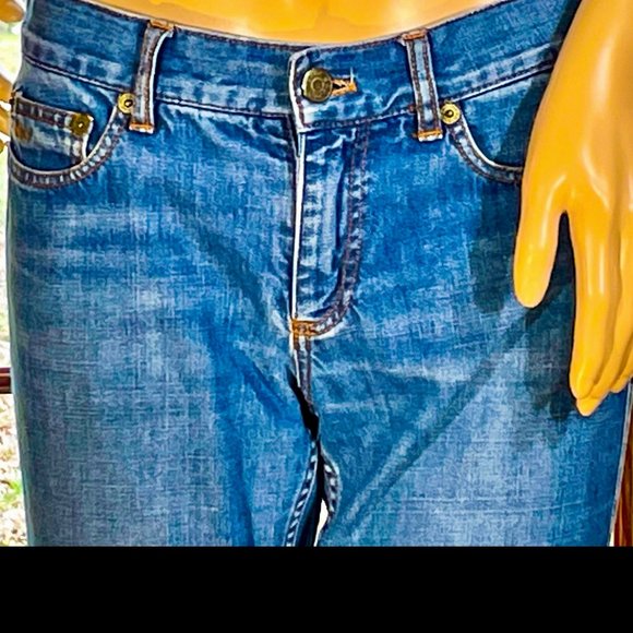 ▪️MARC JACOBS▪️Mid Rise Medium Wash Cotton Bootcut Blue Jeans - Picture 3 of 11